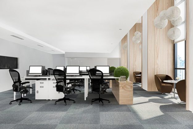 3d rendering loft business meeting and working room on office building entretien moquette bureau